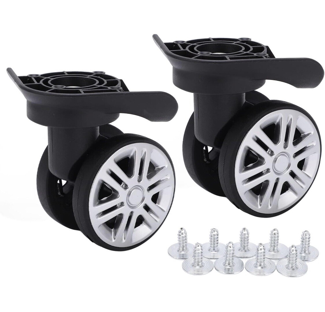 1 Pair Luggage Suitcase Wheels, Trunk Wheels, Luggage