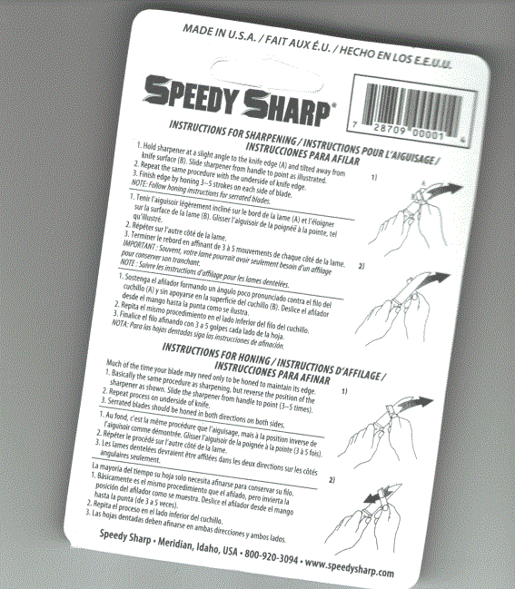 "The Original" Speedy Sharp Carbide Sharpener, Knife Sharpener, Orange