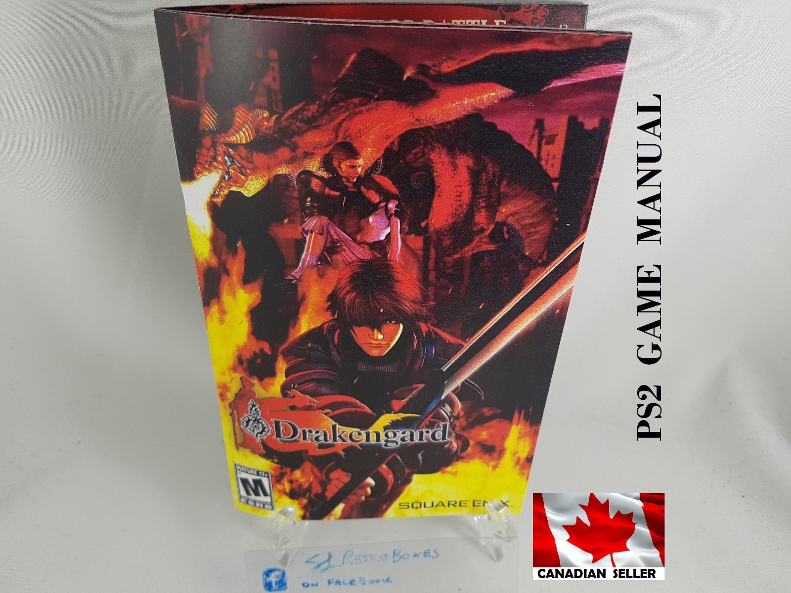 MANUAL PS2 - DRAKENGARD - Sony Playstation2 'Replacement' Instruction Booklet