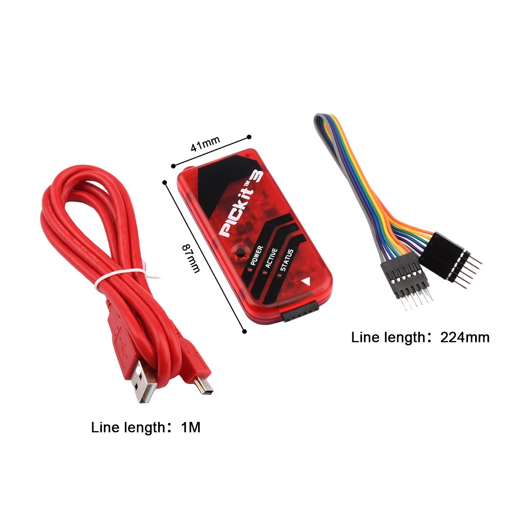 PICkit3 Microchip Original MPLAB PICkit 3 PIC In-Circuit Debugger Programmer USA
