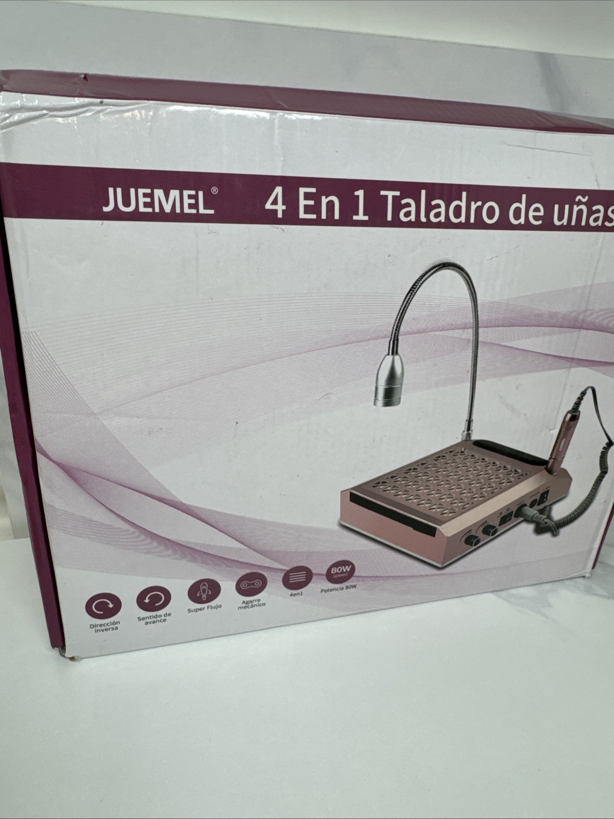JUEMEL Professional 4-in-1 Nail Drill Pink Model M7031 Multi-function New In Box
