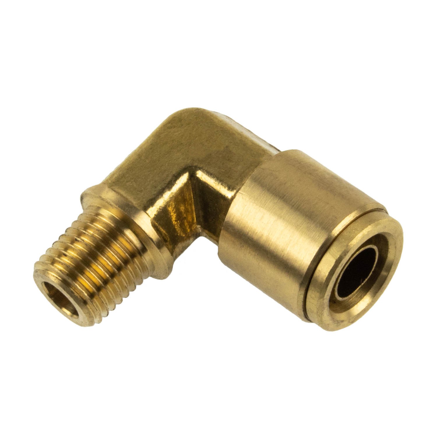 PUSH-TO-CONNECT FITTING ELBOW 90 - FITS 1/2" AIR TUBING - 1/4" NPT MALE