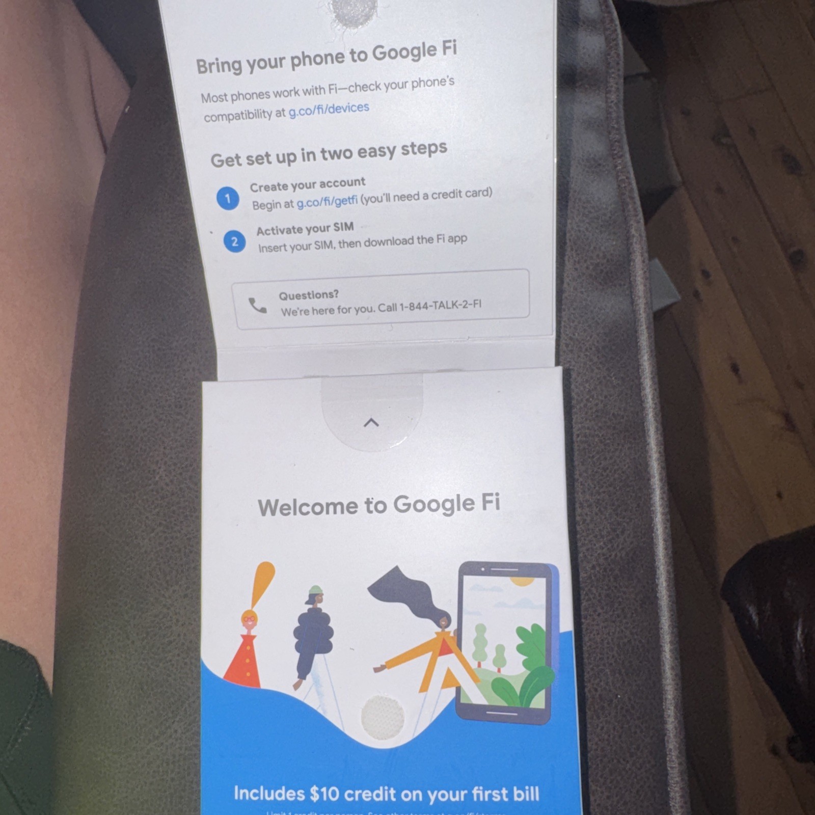 NEW SEALED Google Fi SIM Card Kit Phone Plan GSM