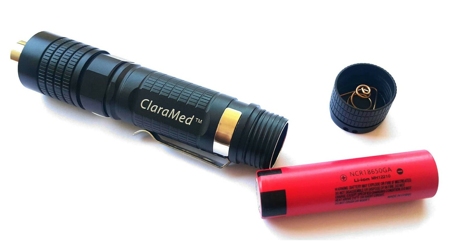 ClaraMed Battery/USB light source compatible with ACMI/Olympus/Storz endoscopes