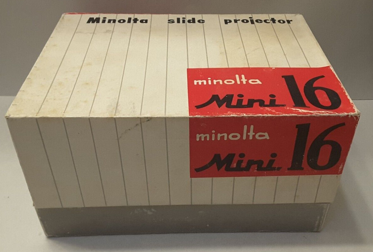 Vintage Minolta Mini-16 Projector, Original Case & Box, Tested and Working
