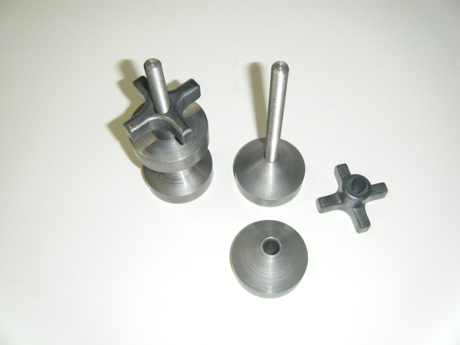 DAVIS 2"-Two hole pin-Carbon Steel- 3/8-16 with quick knobs.