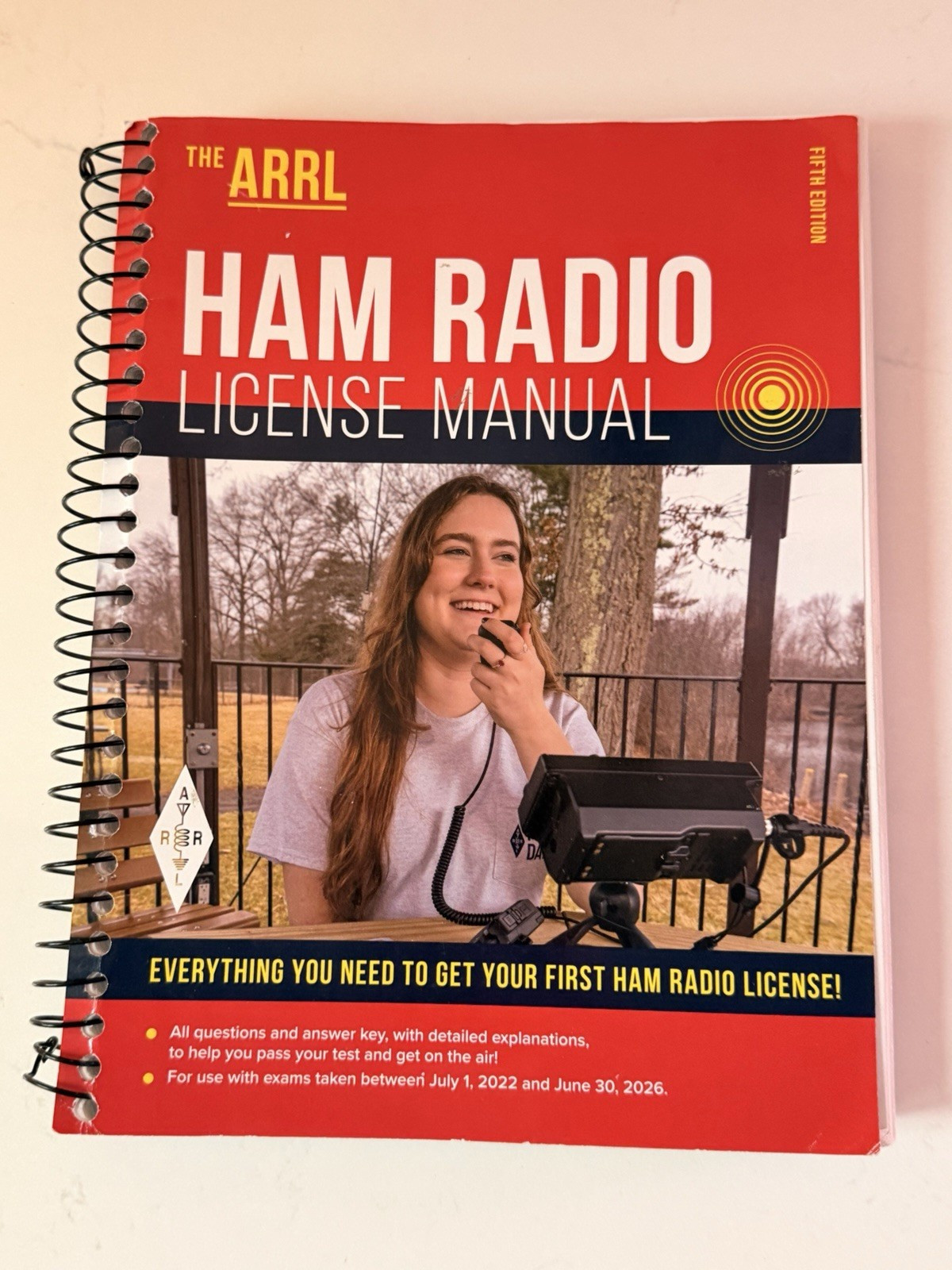 ARRL Ham Radio License Manual 5th Ed Spiral Bound 2022 Technician Exam