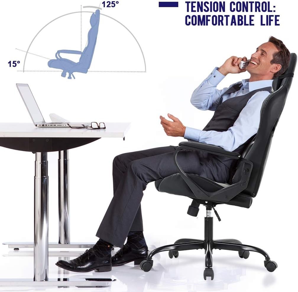 Stylish High-Back Ergonomic Chair for Gaming & Relaxation - White Color