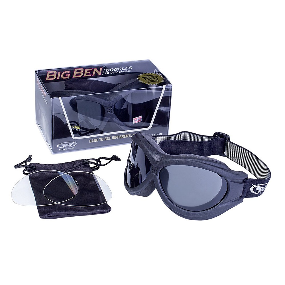 Global Vision Big Ben Goggles Kit Includes Clear and Smoke Lens