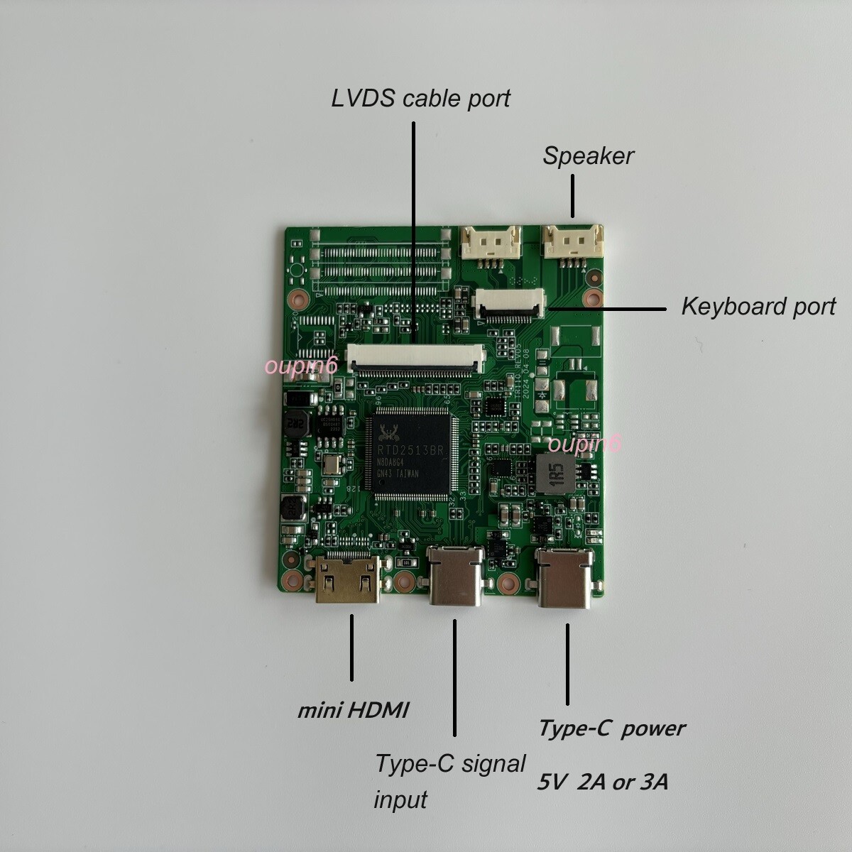 LVDS Controller board kit 2 Type-C mini HDMI for LP140WH2 1366X768 14" LCD LED