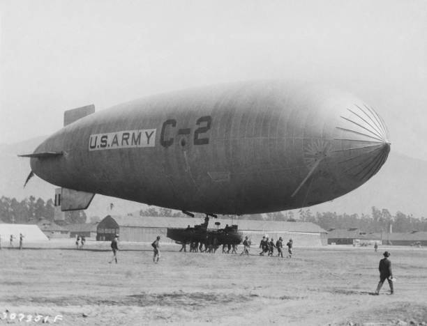 Dirigible C 2 Landing At Ross Field At Arcadia Aviation History Old Photo