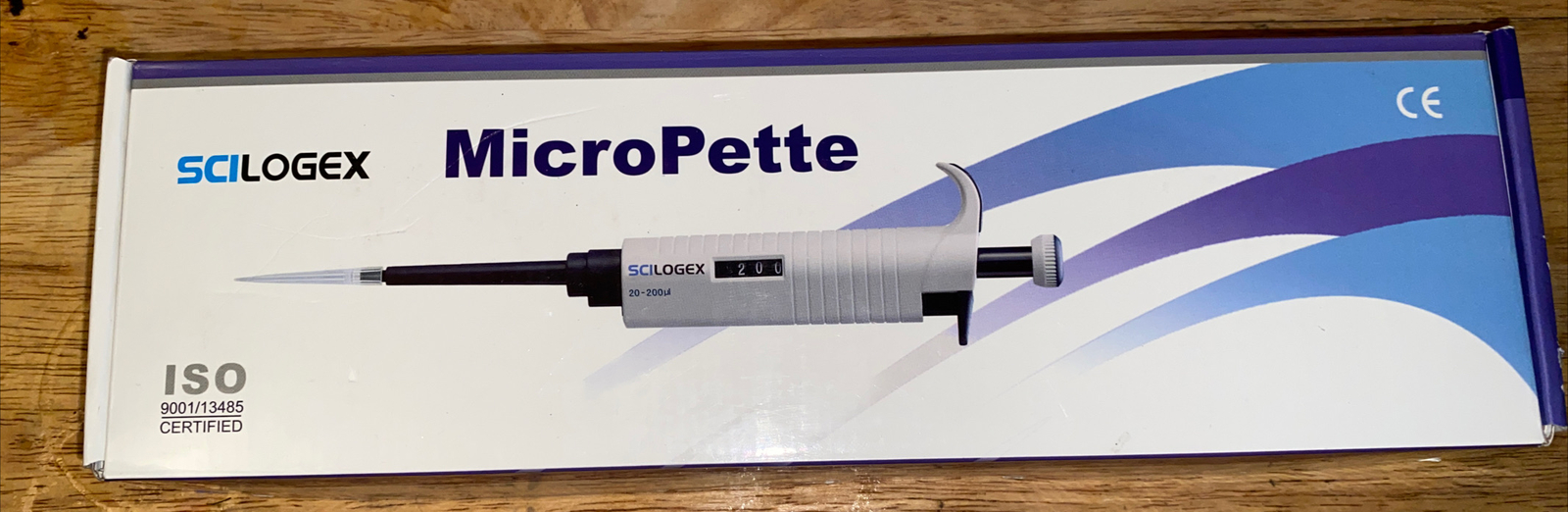 SCILOGEX MicroPette Single-Channel Pipettor 20 uL NEW Open Box Medical Device