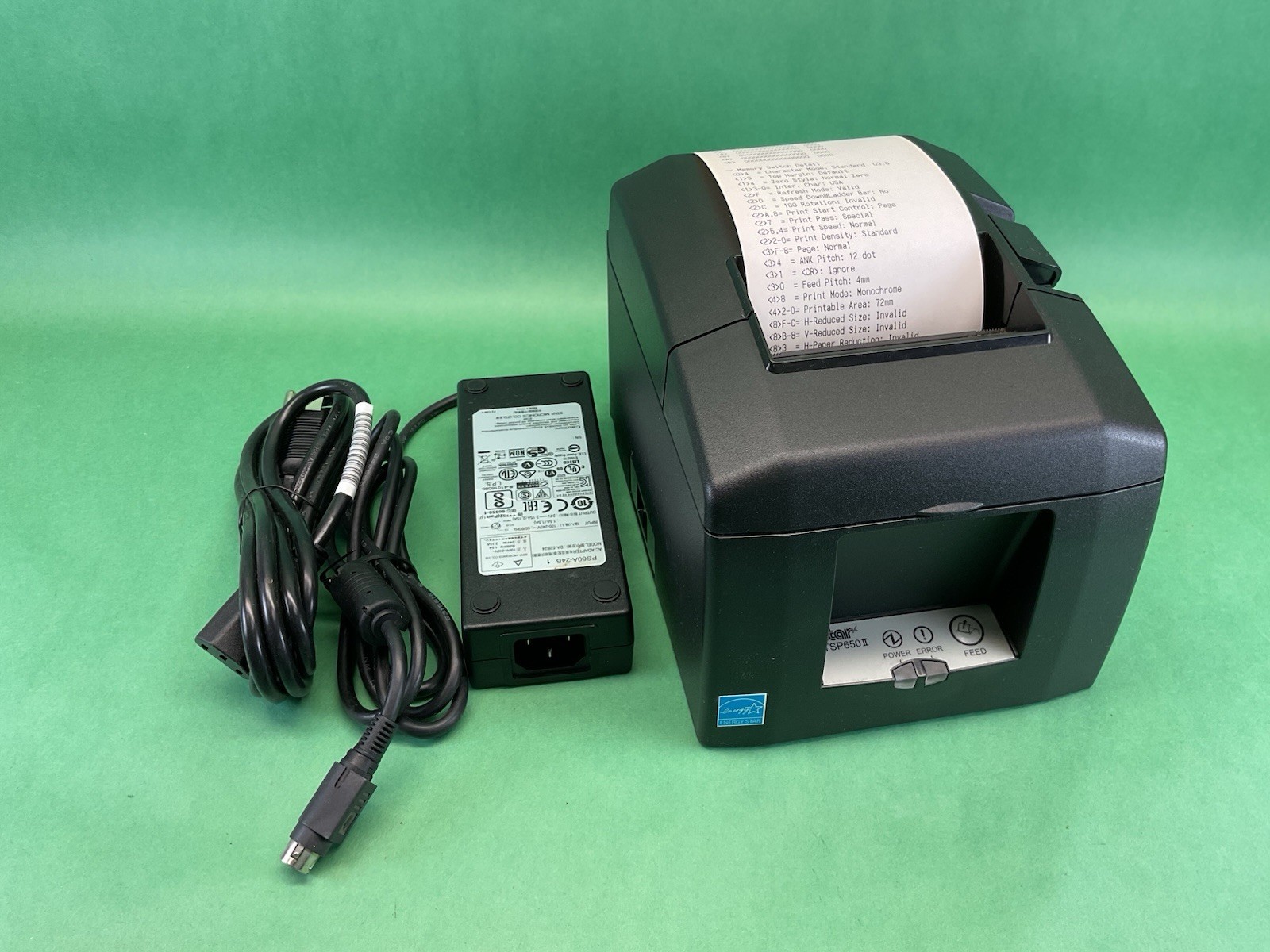 Star Micronics TSP650II, POS USB Thermal Receipt Printer, 24V With A/C Adapter
