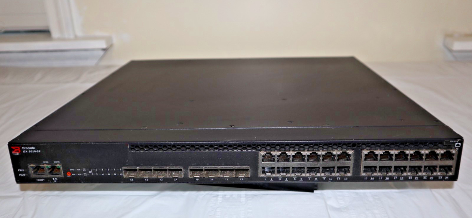 Brocade ICX6610-24-E ICX 6610 24-Port Switch with AC Power Cord