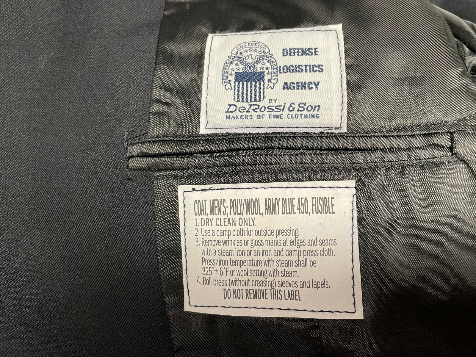 US ARMY MEN'S 50R MILITARY SERVICE DRESS BLUE BLUES ASU UNIFORM COAT JACKET NEW