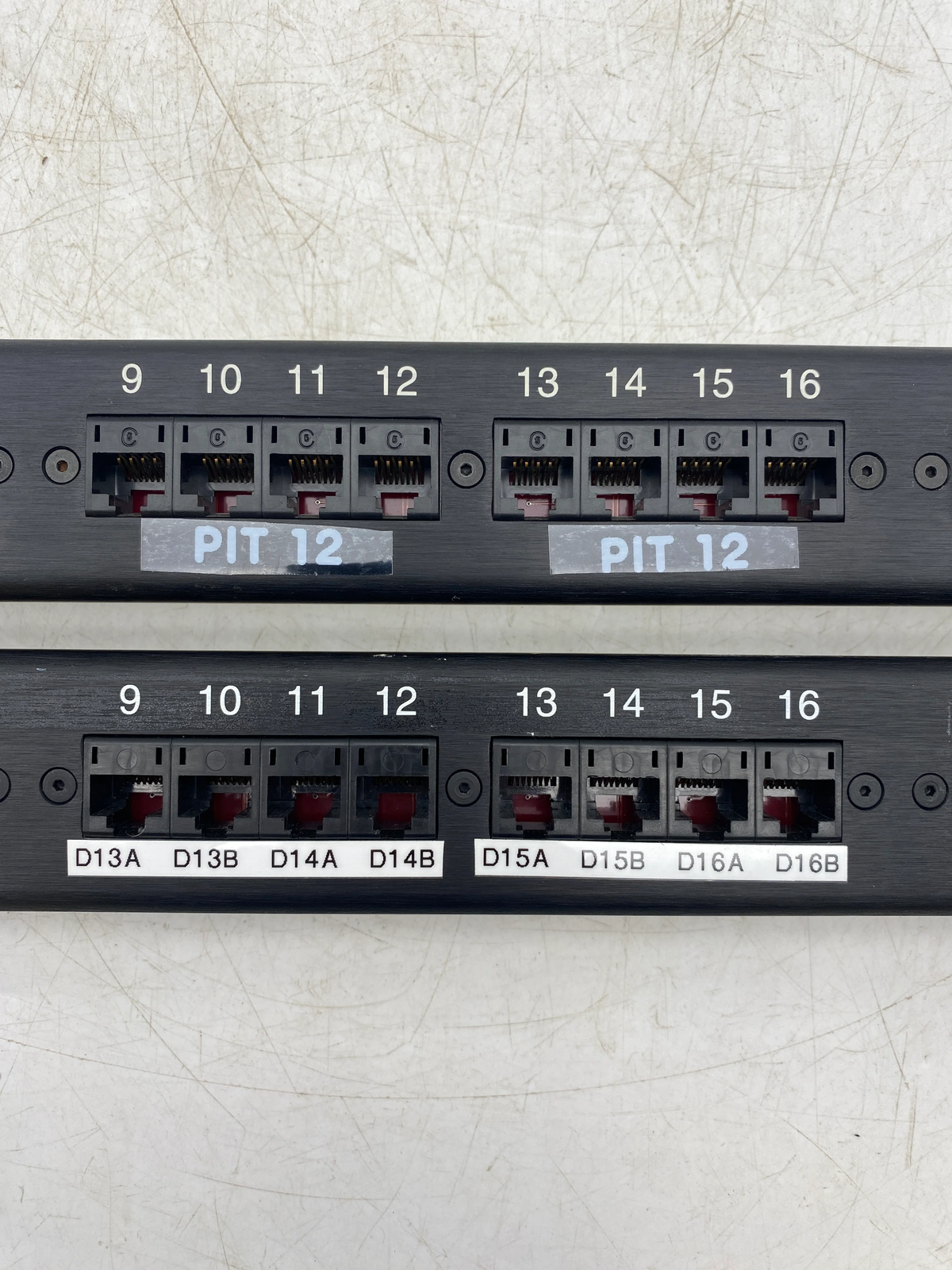 Hubbell MCC5803110A19E T568B 24-Port Patch Panel, Cat. 5 *Lot of (2)* (Used)
