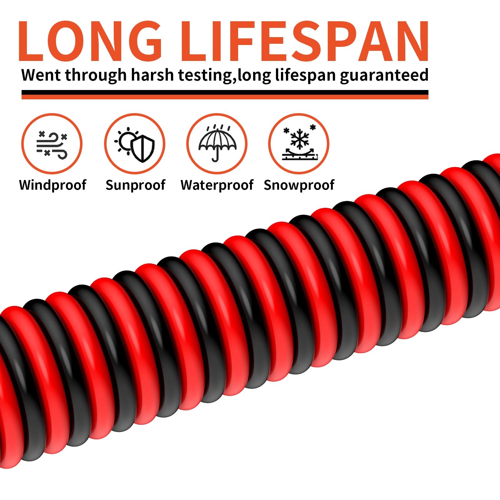 18 Gauge 2 Conductors 30FT Electrical Wire, Red Black Cable, 30FT,