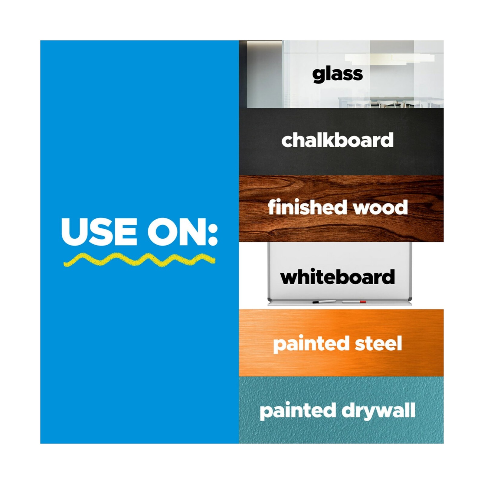 Post-it Easy Erase Permanent Marker Whiteboard Surface, Permanent Marker Wipe...