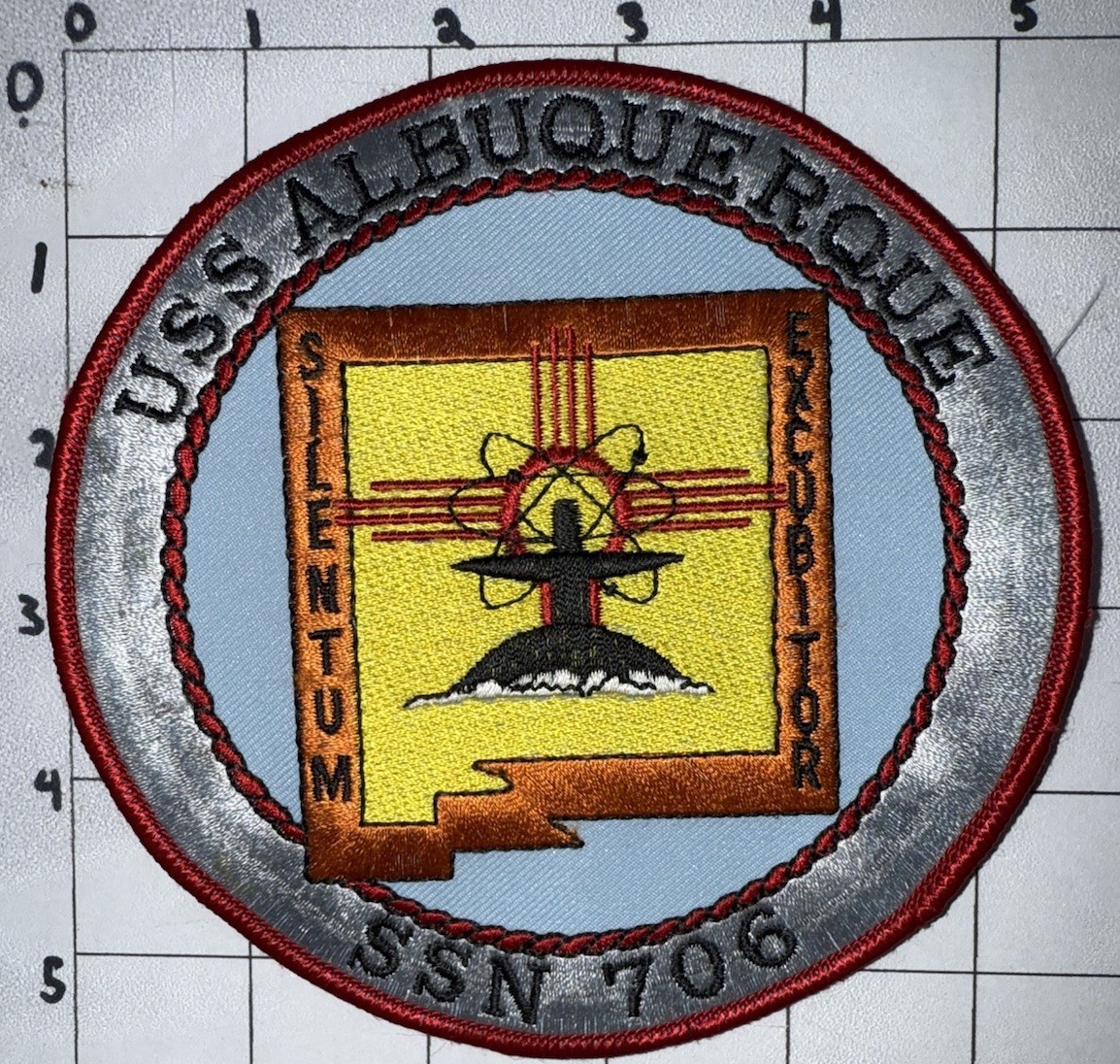 1990s - GWOT Era USN USS Albuquerque SSN 706 Patch (24)