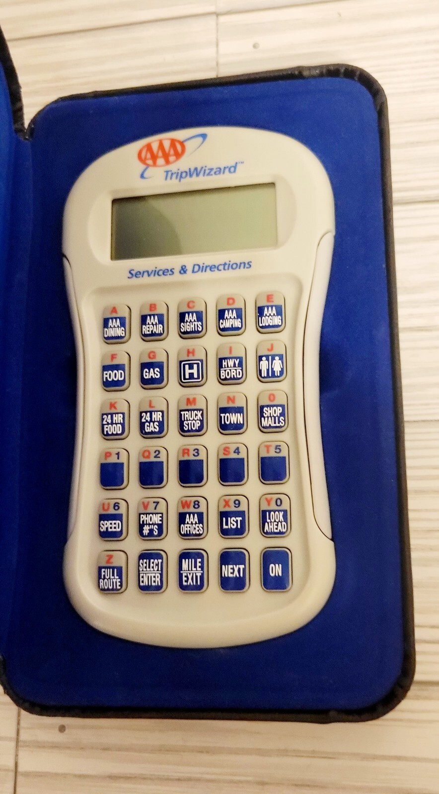 Vintage AAA Trip Wizard Handheld  With Case Pre Owned But Unused