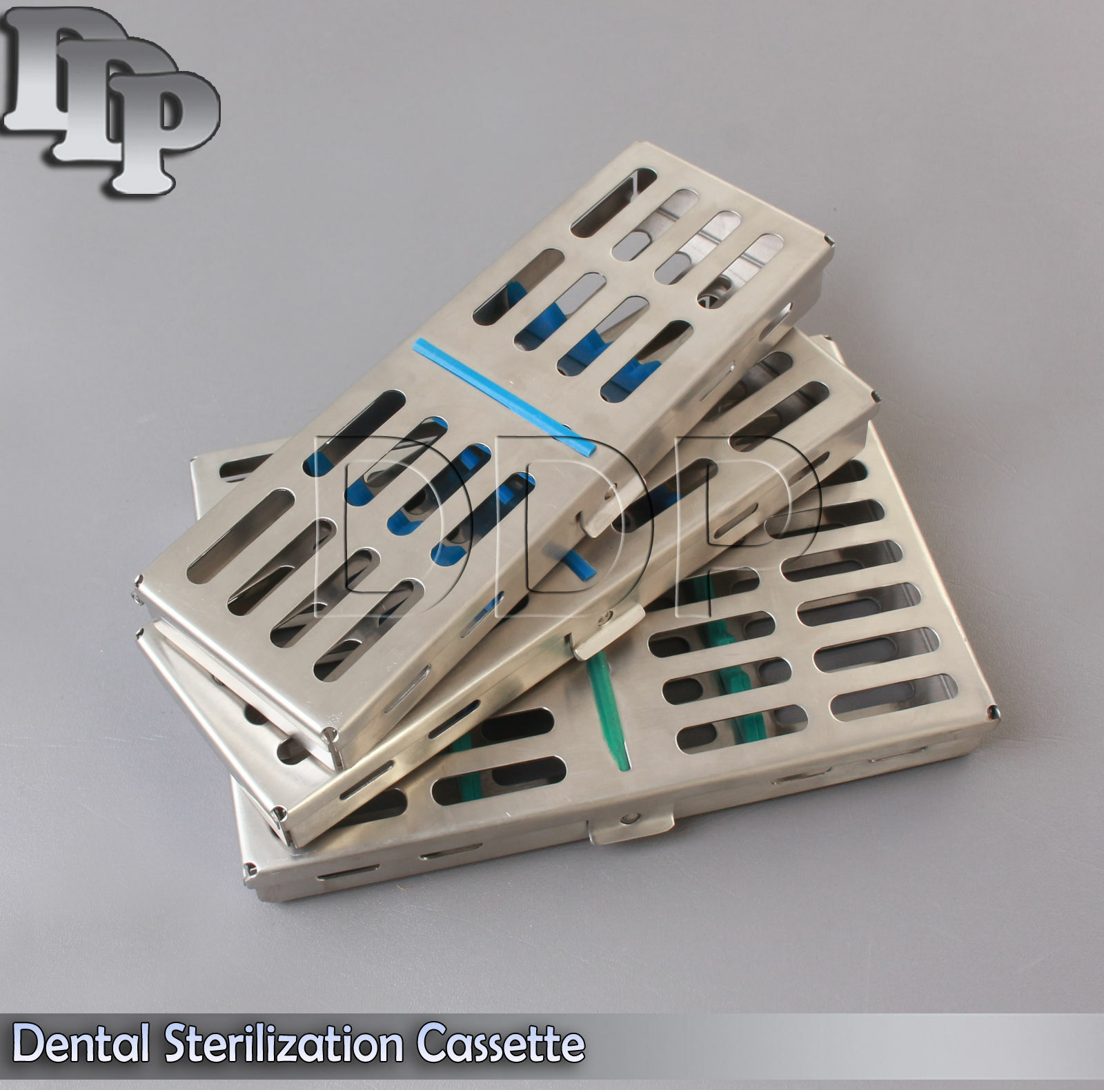 LOT OF 3 STERILIZATION CASSETTE Surgical DENTAL,MEDICAL LAB.Instrument (5,7&10)