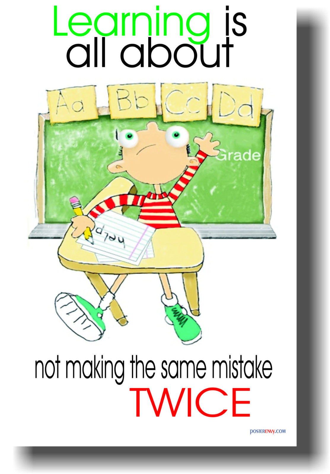 Learning is All About - MOTIVATIONAL Classroom POSTER