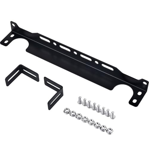 Oil Cooler Mounting Bracket Kit / 13 inch Aluminum Alloy Black (Only Fit 330mm