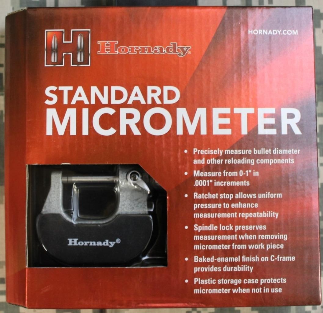 Hornady Standard Micrometer Precision Measurements to 1" by .0001" #050072 NEW!