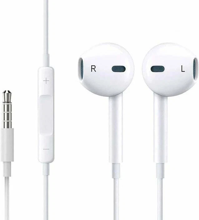 Apple EarPods Earbuds Headphones 3.5mm AUX Jack Wired - White