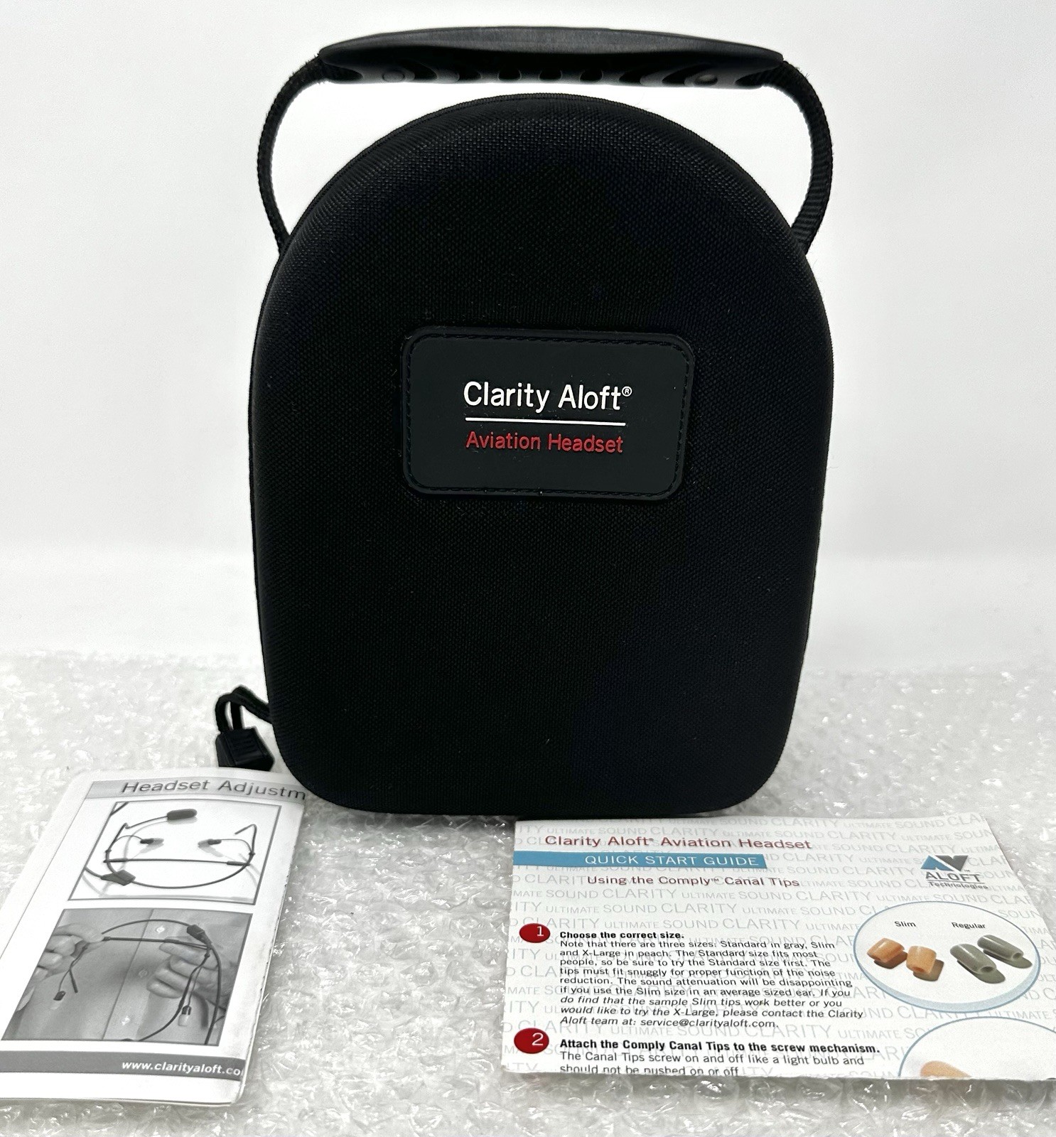 Clarity Aloft Pro Aviation STORAGE CASE ONLY (Empty- No Headset) Replacement