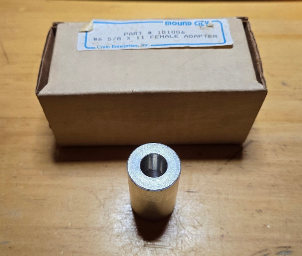 Crain 5/8" x 11 female adapter - P/N 101006 (Mound City) - NIB