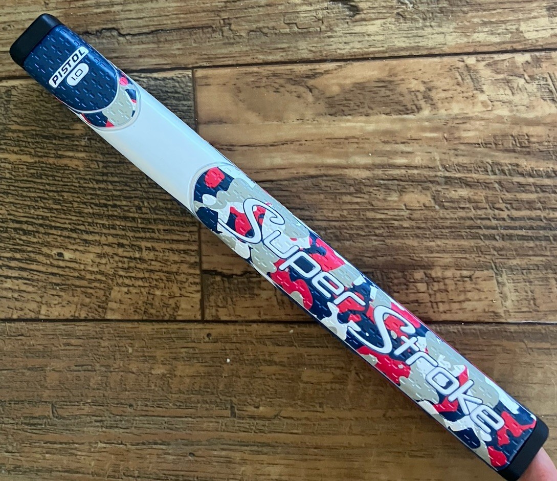 Super Stroke Zenergy Pistol 1.0 Camo Red/White/Blue Putter Golf Grip