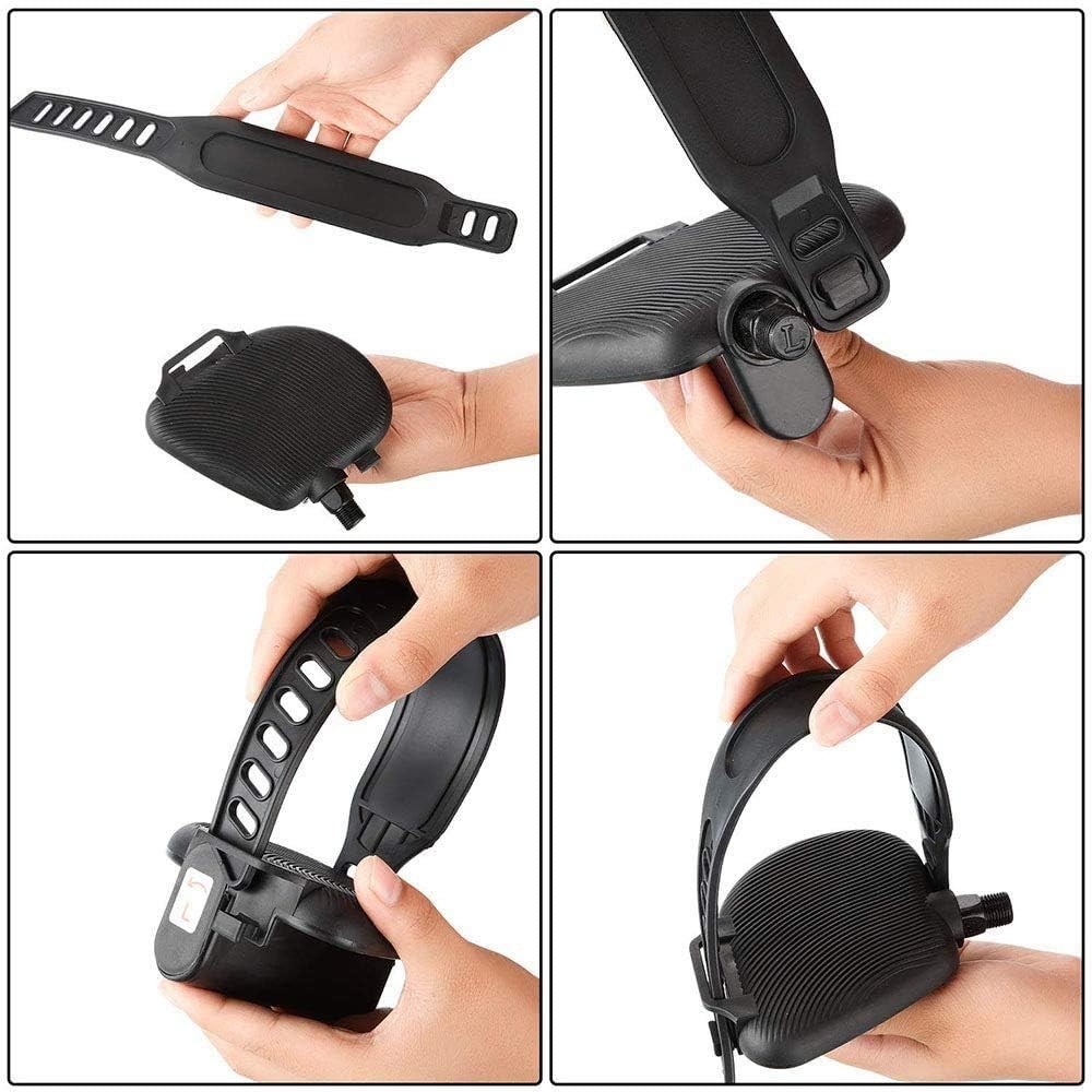 Lightweight Adjustable Bike Pedal Straps - Built for Performance & Durability
