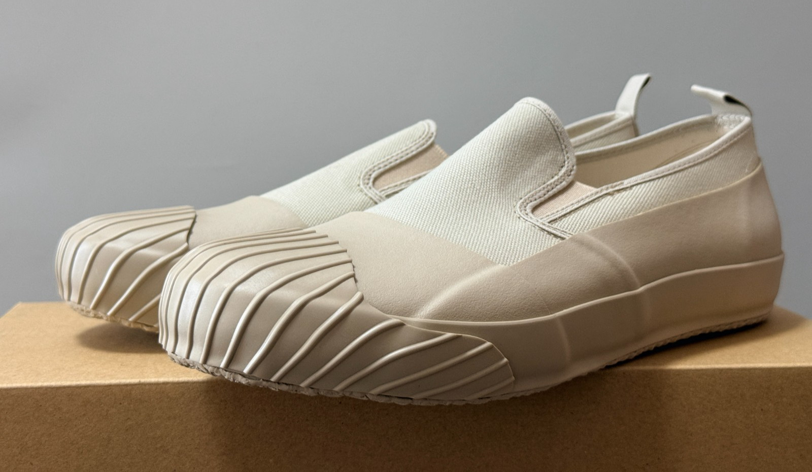 Moonstar FINE VULCANIZED  ALW SLIP-ON BEIGE Made in Japan