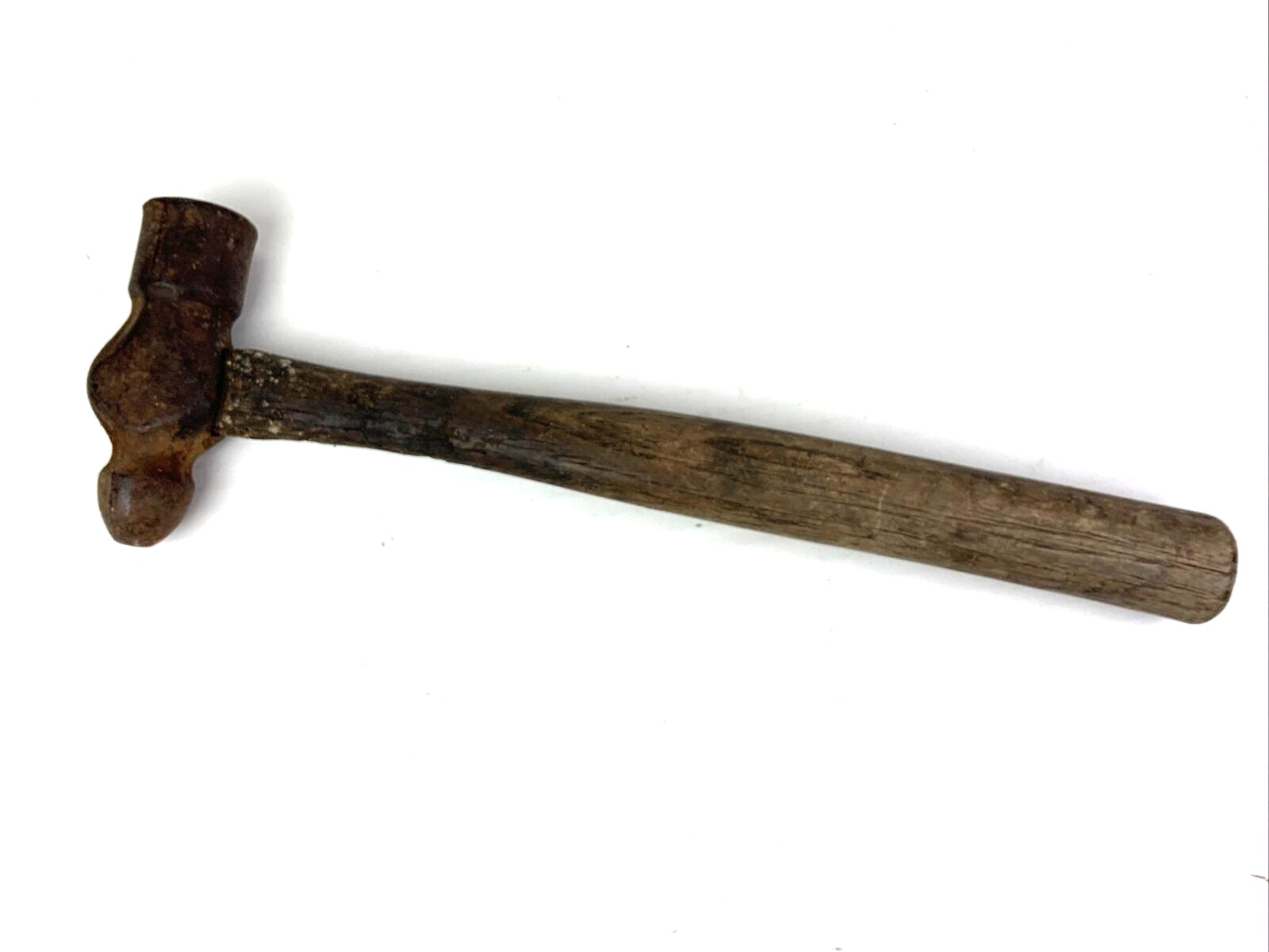 Ball Peen Hammer Antique Wooden Handle Hand Tool Collectible 2 Pounds Metal Work