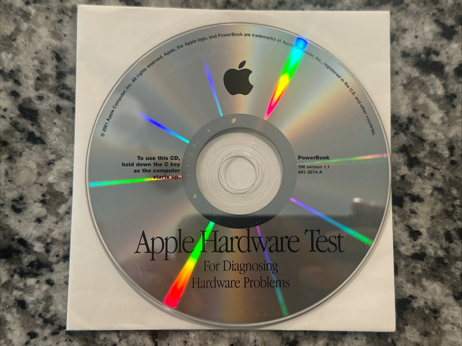 Apple Hardware Test For Diagnosing Hardware Problems 2001 V1.1