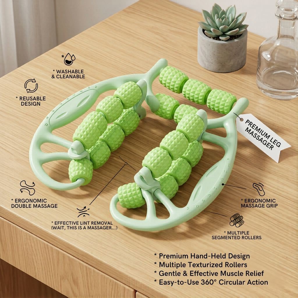 Leg Massage Ring Yoga Wheel Muscle Roller Fitness Stretching Massage Tool