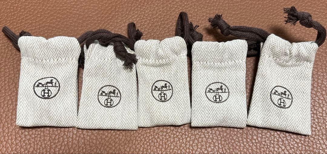 Hermes Dust Bag Storage Bag Pouch Mini Size Approx Set of 5 Unused france new