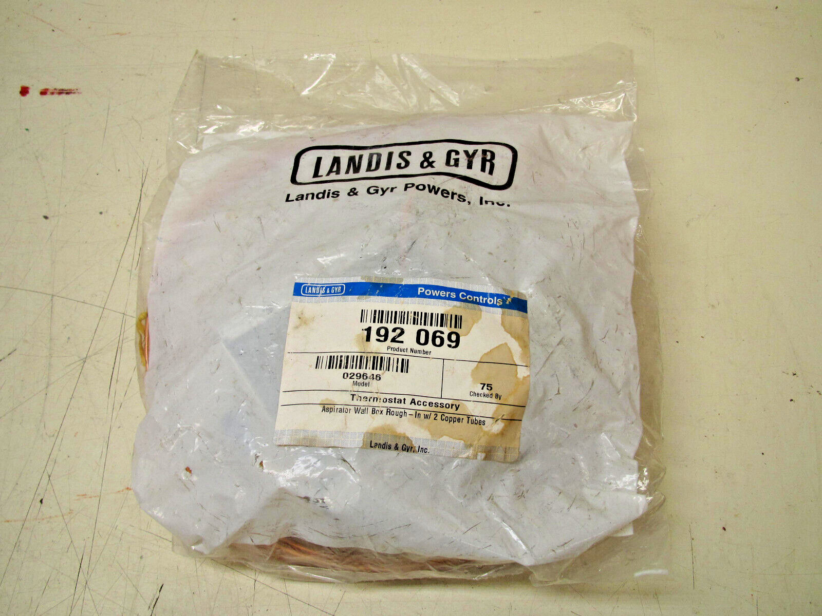 Landis & GYR 192 069 Copper Thermostat Accessory Model: 029546 FREE SHIPPING