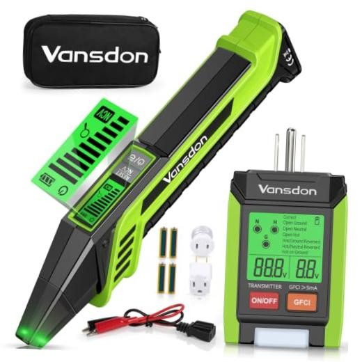 Circuit Breaker Finder with LCD, GFCI Outlet Tester,Circuit Tracer | Breaker