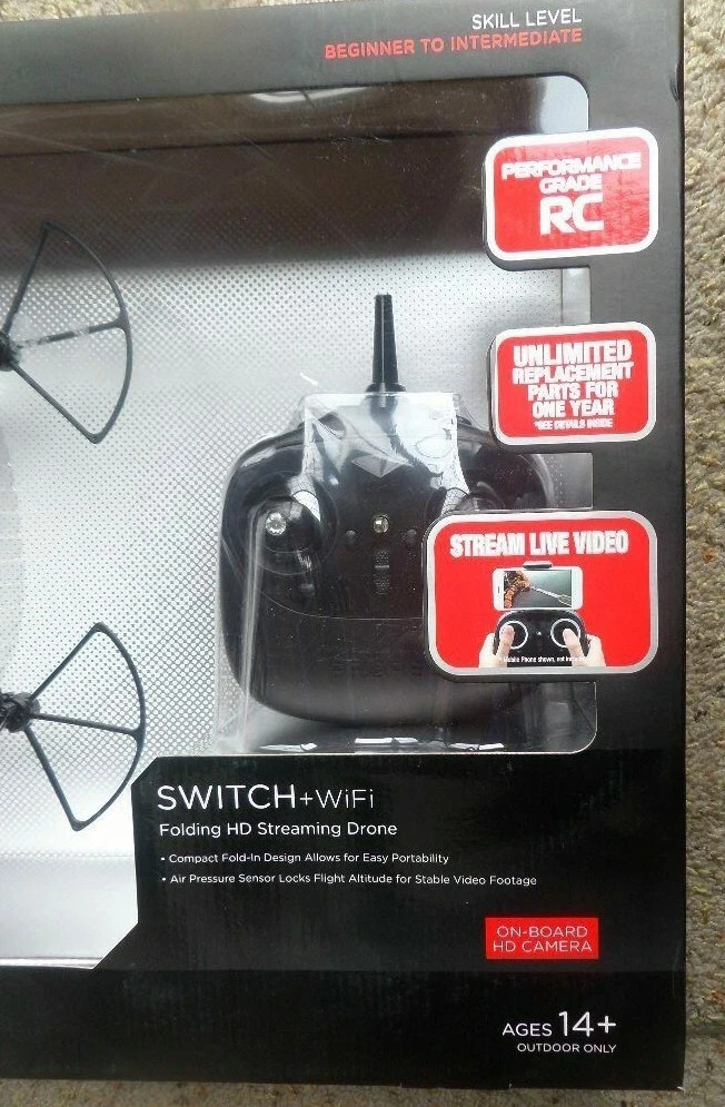 Propel Switch +WiFi Folding HD Streaming Drone with On-board HD Camera