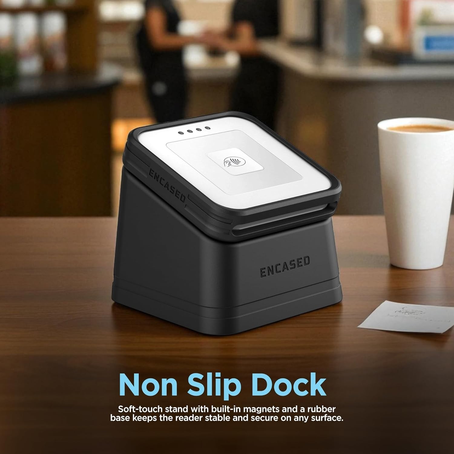 Dock for Square Card Reader (2Nd Gen.) with Removeable Protective Case - Magneti