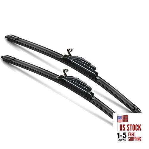 24" and 19" Windshield Wipers Blades, OEM Quality Premium All-Seasons Wiper