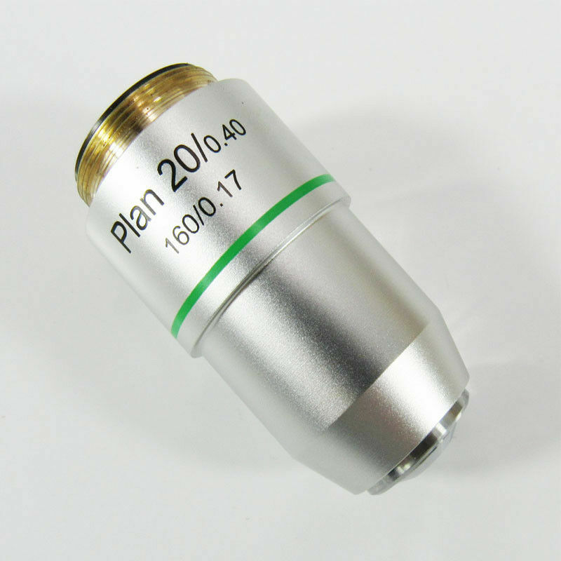 Universal RMS Thread PLAN Objective Lens 160/0.17 for Biological Microscope 1PC