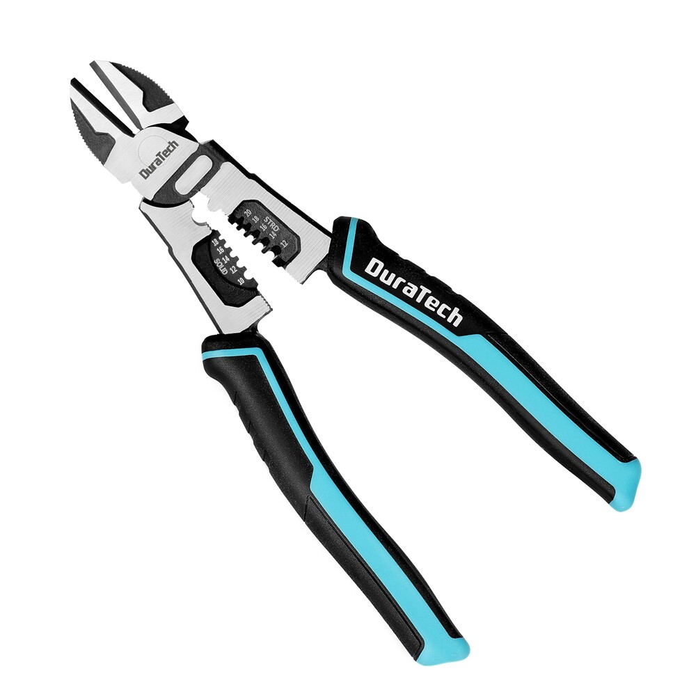 DURATECH 4-in-1 Diagonal Cutting Plier 8" Multifunction Heavy Duty Wire Stripper