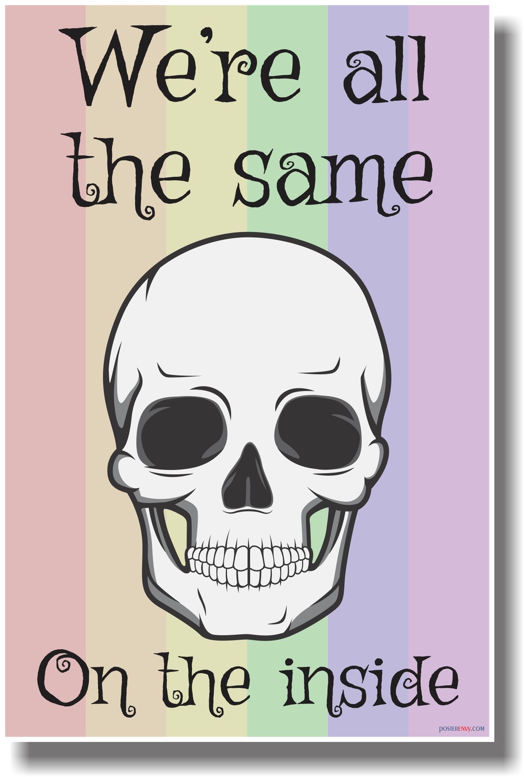 We're All the Same on the Inside Gay Pride Flag - NEW Motivational Poster