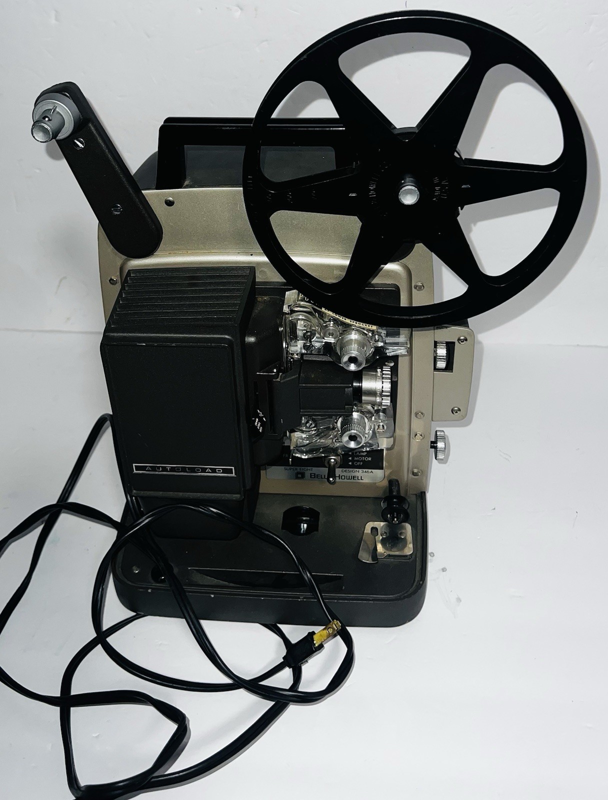 Bell & Howell Super Eight Design 346A Autoload Film Projector Tested Powers On