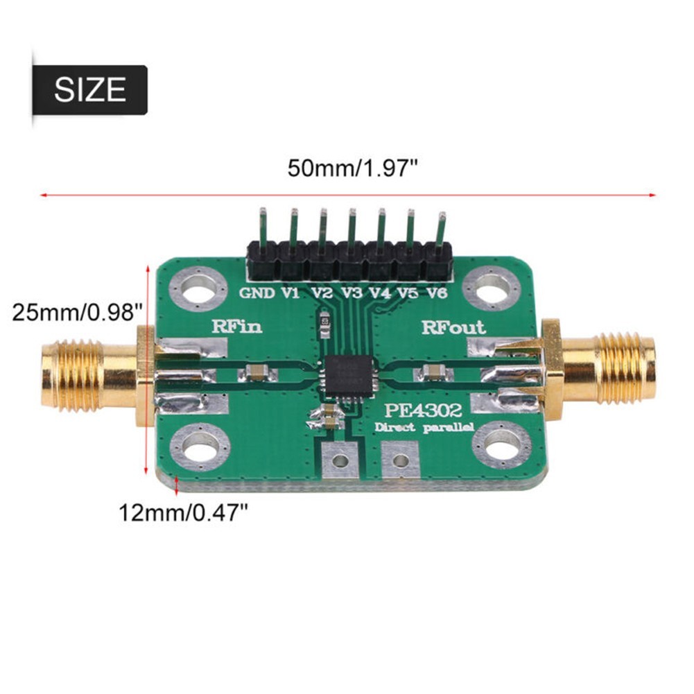 Programmable Gain Attenuator PE4302 Module Bandwidth from 1MHz to 4GHz