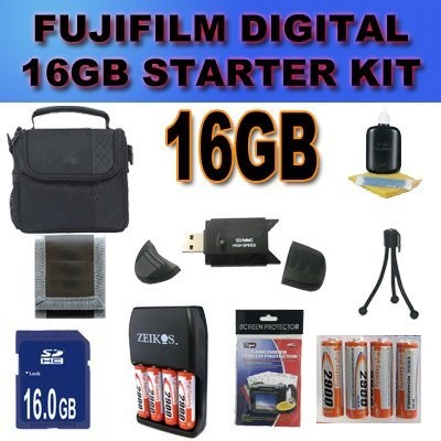 Accessory Saver 16GB Fujifilm FinePix HS25 HS25EXR+ NiMH Battery/Charger...