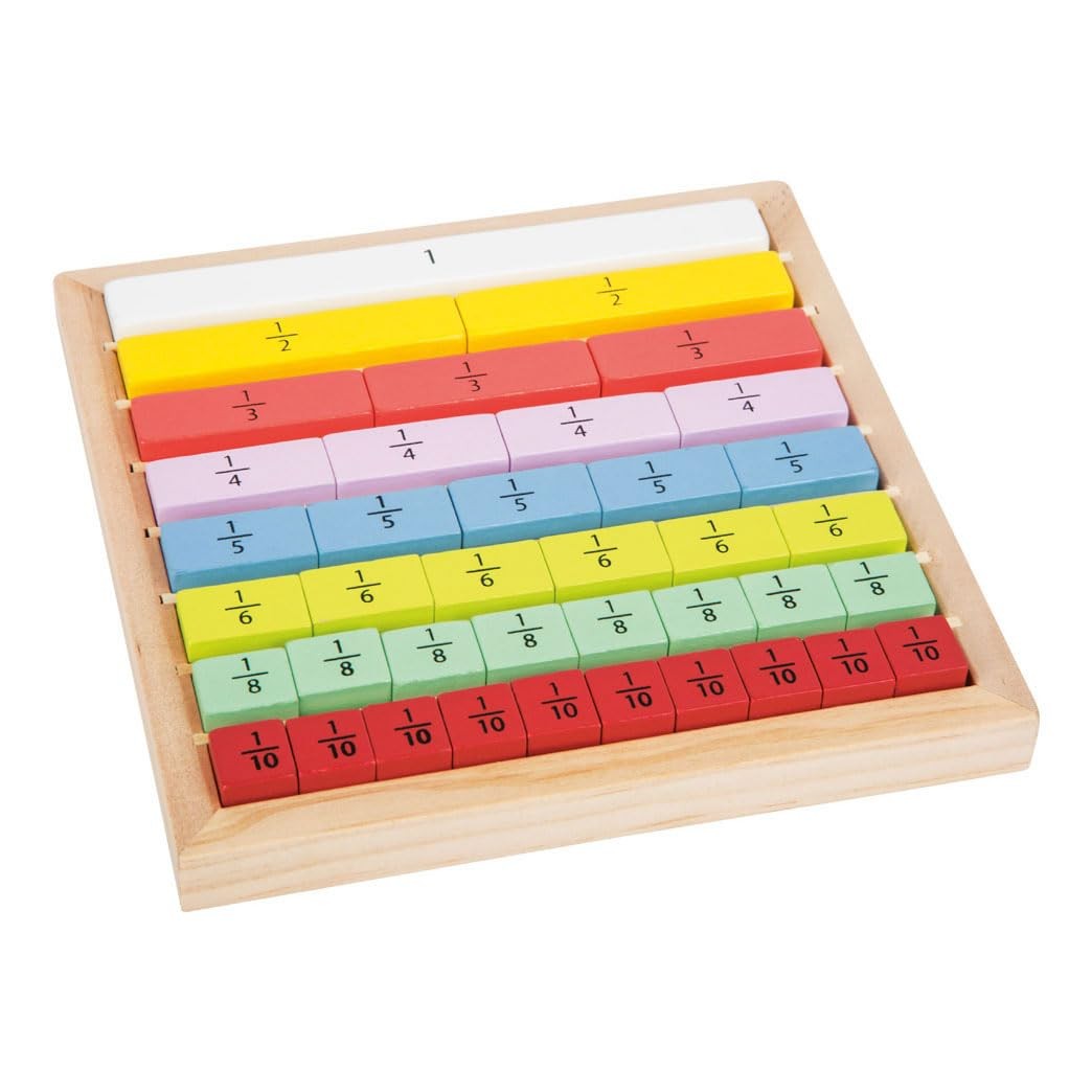 small foot 11166 Fraction "Educate" made of wood, with different sized arithmeti